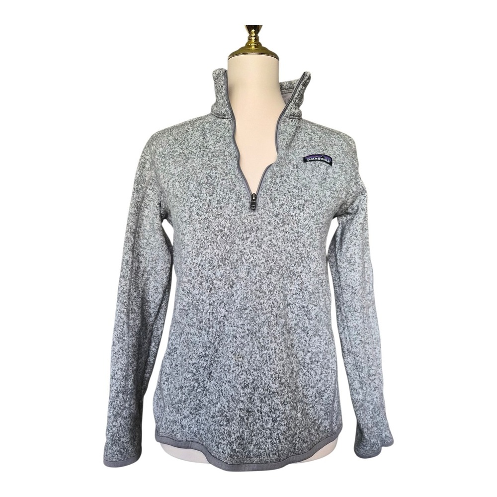 Patagonia Gray Speckled Half-Zip Ski Jacket